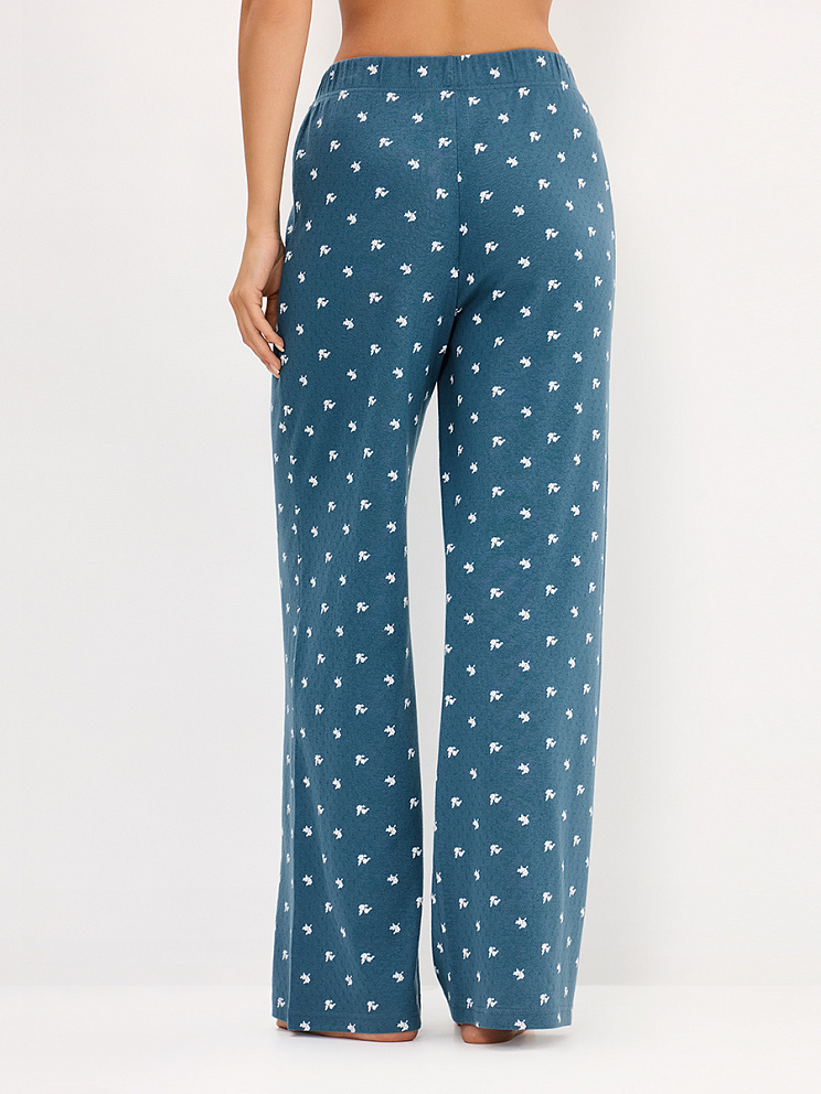     OmD 0250D POINTELLE PRINT AW26 Пижама жен. (Футболка+Брюки), СО, OMSA