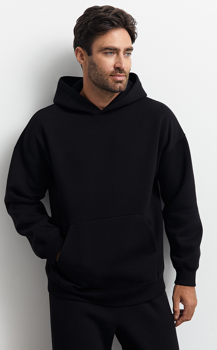 OmU 2045С Худи муж. OVERSIZE утепленное, CO+PE, OMSA