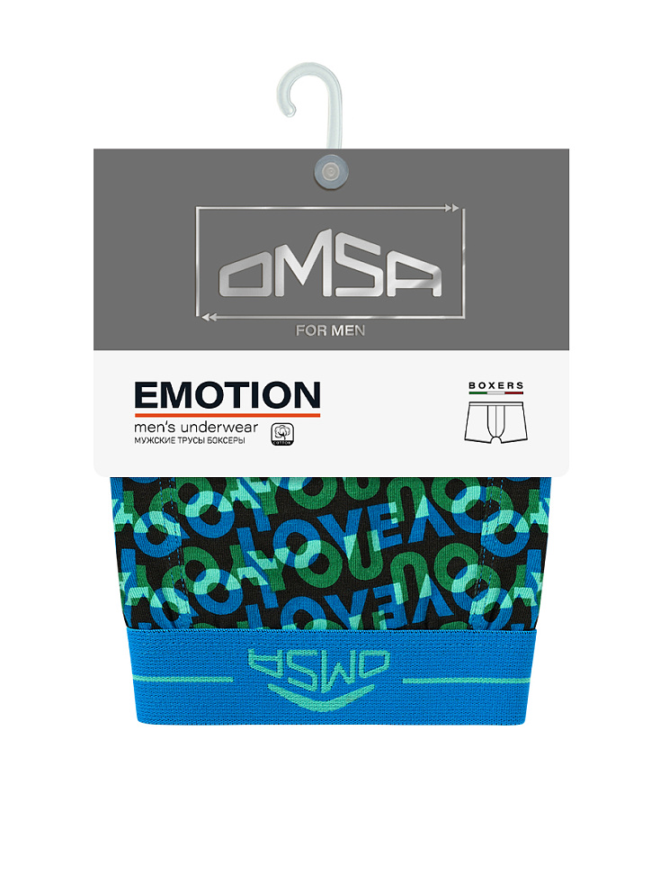  OmU 1234-25B Emotion Боксеры муж. с откр.резинкой, CO, OMSA