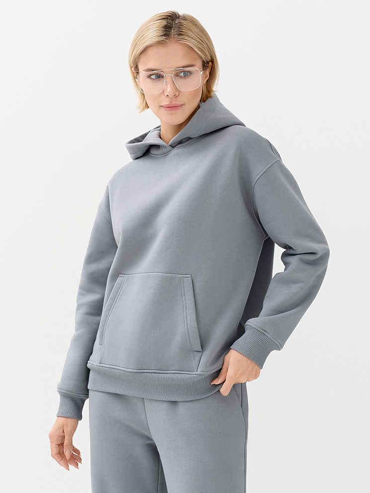 OmD 2045С Худи жен. OVERSIZE утепленное, CO+PE, OMSA