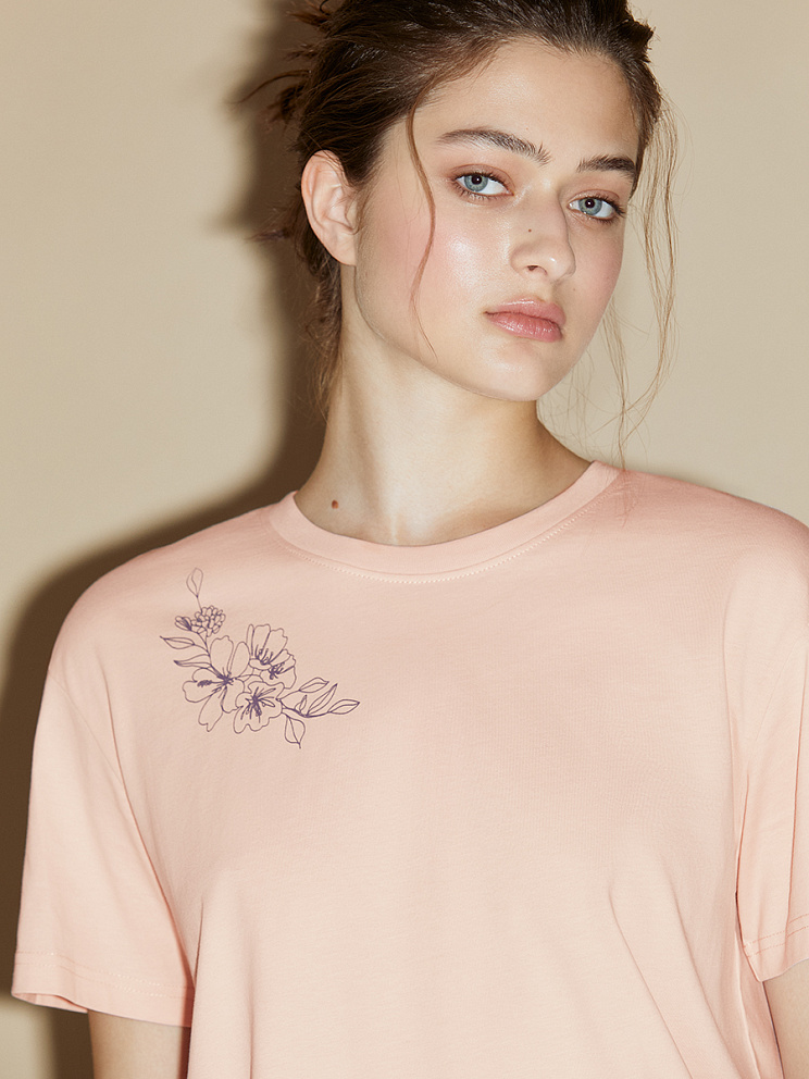 OmD 0235D FIORITO Пижама жен. (Футболка + шорты), СО, OMSA