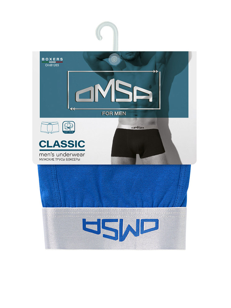 OmB 1265 Боксеры укор. муж. с откр. широкой резинкой, CO, OMSA