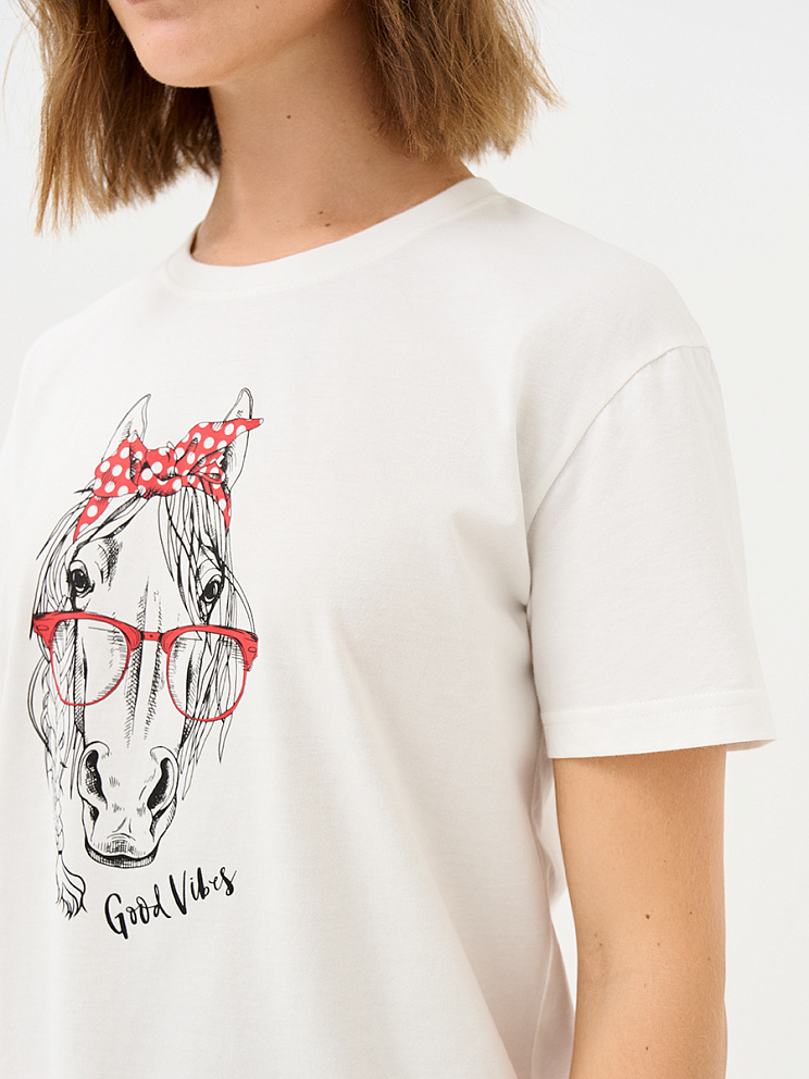 OmD 0235D CAVALLINO Пижама жен. (Футболка + шорты), СО, OMSA