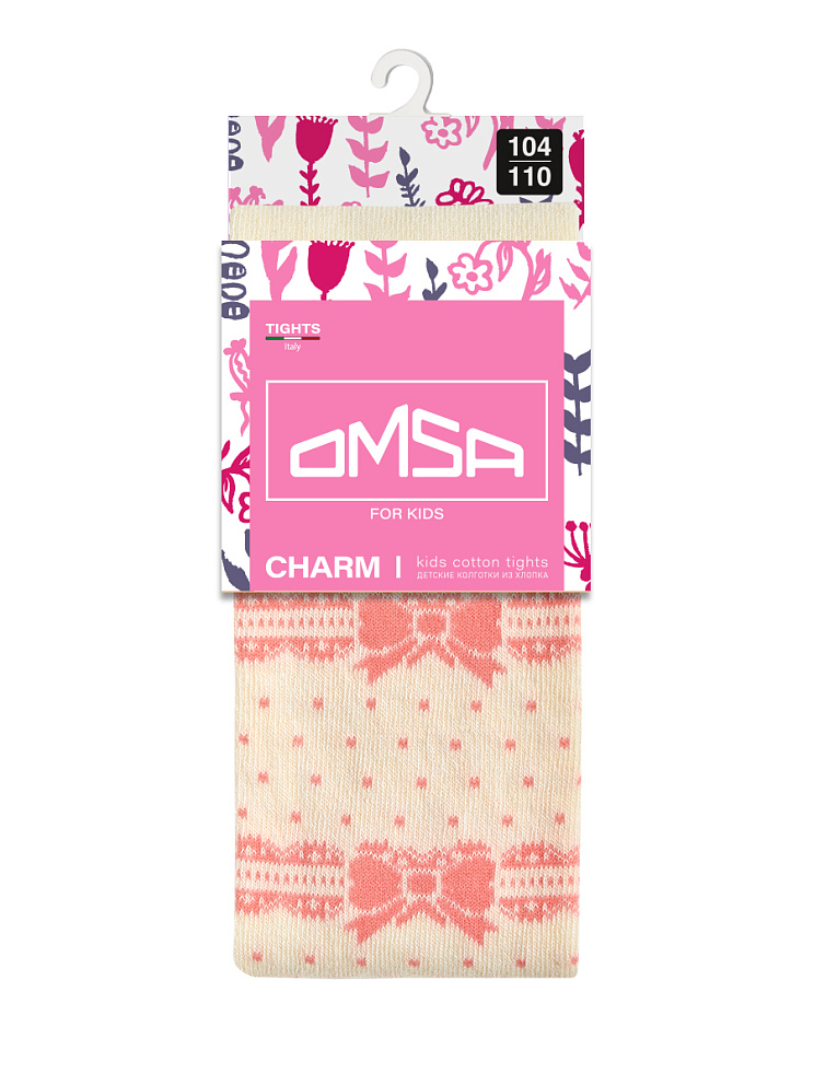 OMSA kids Collant  12Р32-3 с рисунком (бантики), OMSA