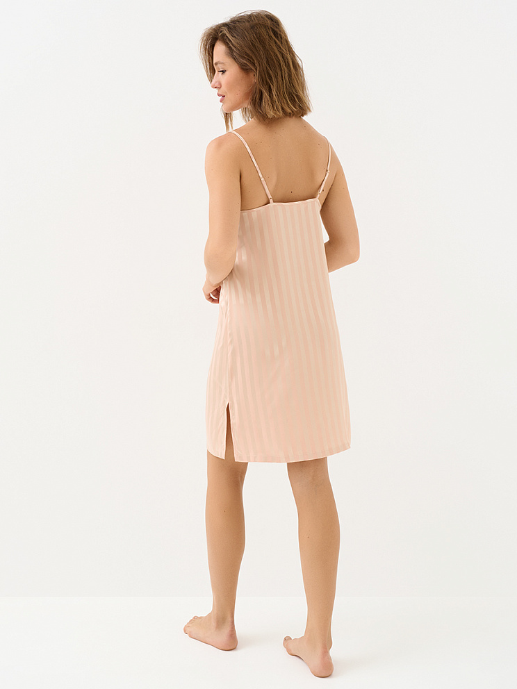 OmD 0110D LINE Сорочка жен. (узк.бретели жаккард), PL, OMSA