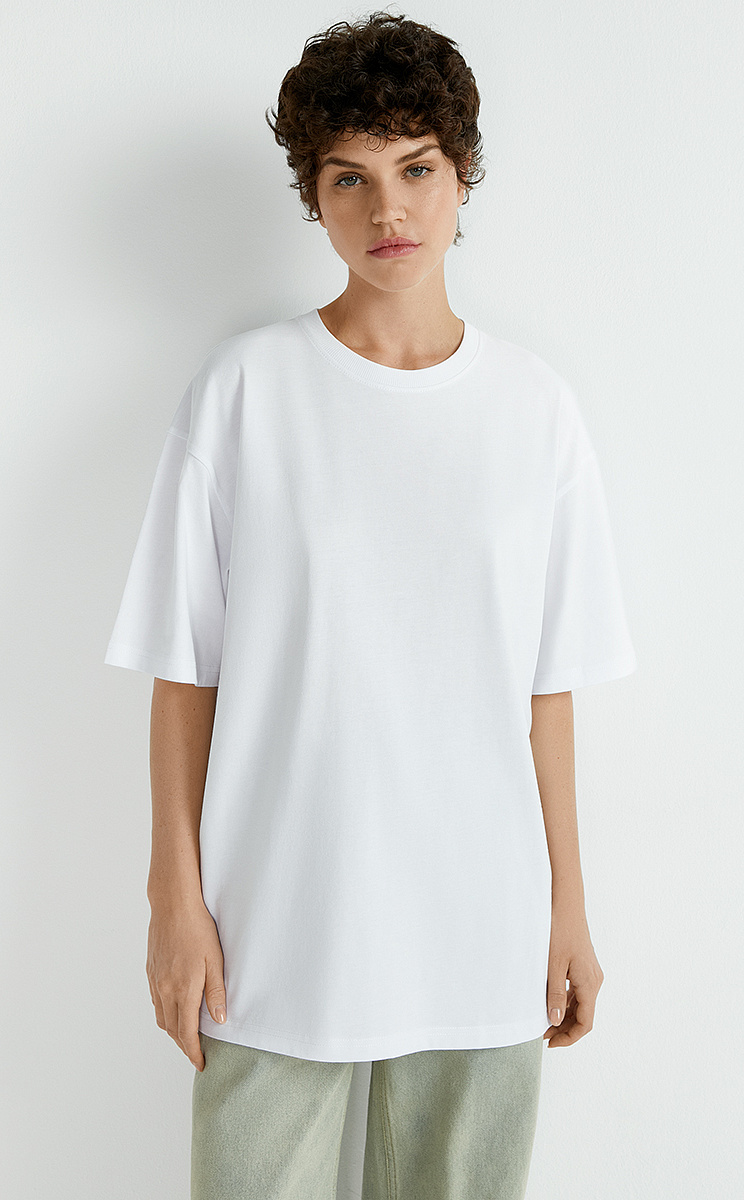 OmT_D1302 Футболка женская OVERSIZE, CO, OMSA