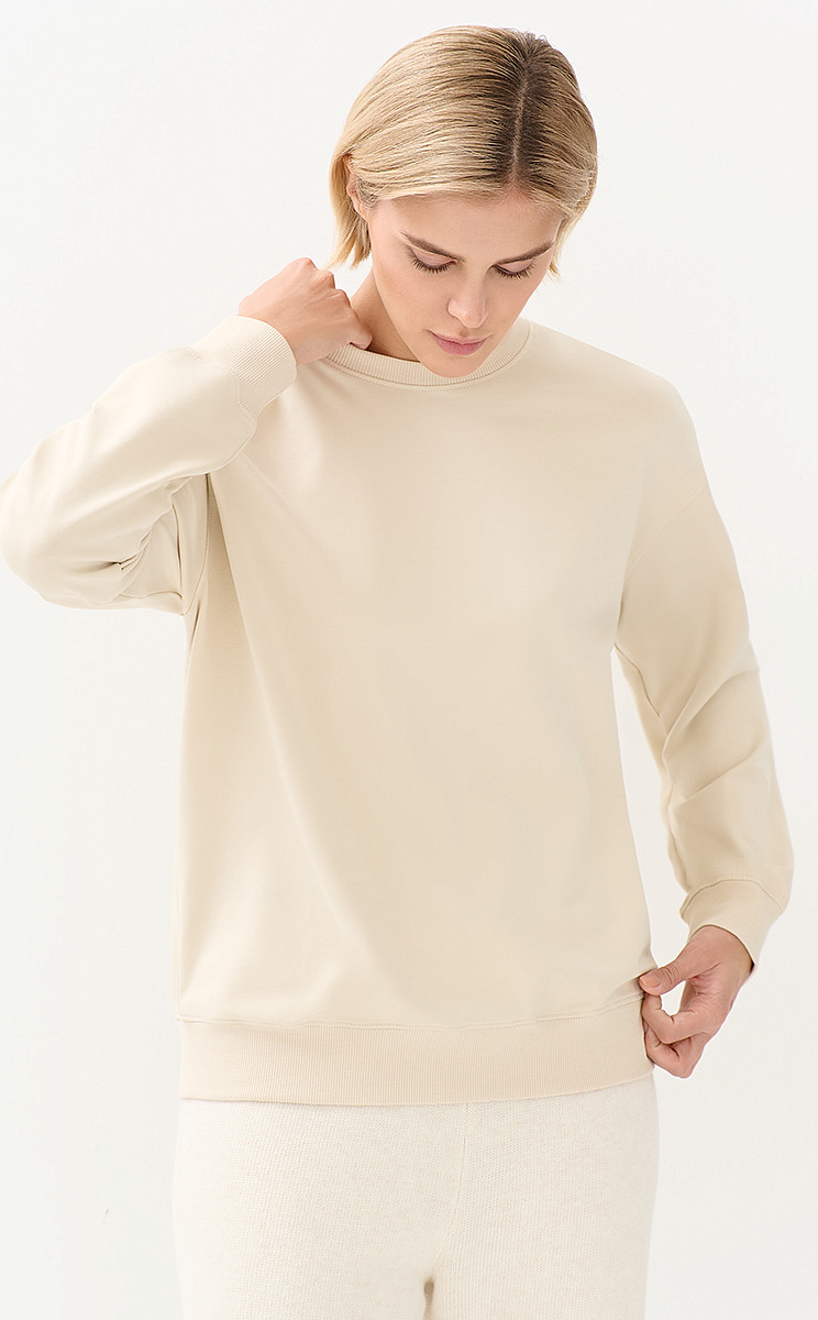 OmD 1912С Свитшот жен. свобод/кроя, CO+EL, OMSA