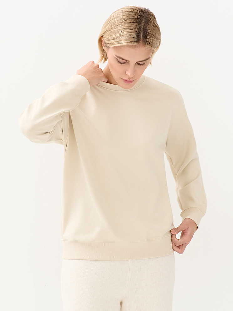 OmD 1912С Свитшот жен. свобод/кроя, CO+EL, OMSA