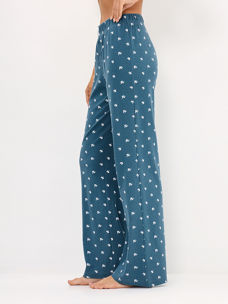     OmD 0250D POINTELLE PRINT AW26 Пижама жен. (Футболка+Брюки), СО, OMSA