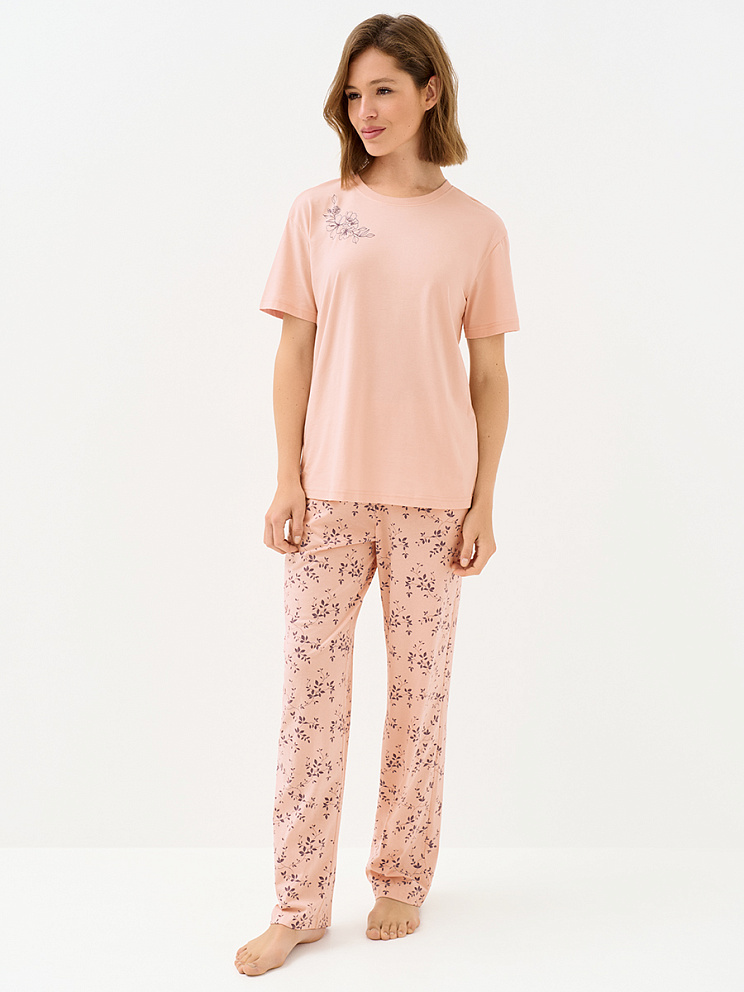 OmD 0226D FIORITO Пижама жен. (Футболка + Брюки), СО, OMSA