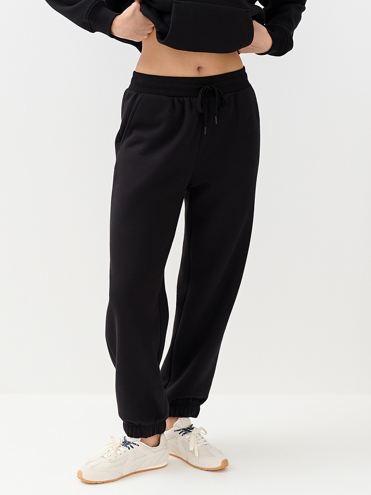 OmD 3235С Брюки джоггеры жен. утепленные, CO+PE, OMSA