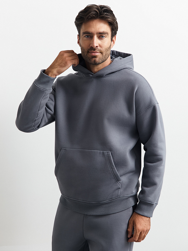 OmU 2045С Худи муж. OVERSIZE утепленное, CO+PE, OMSA