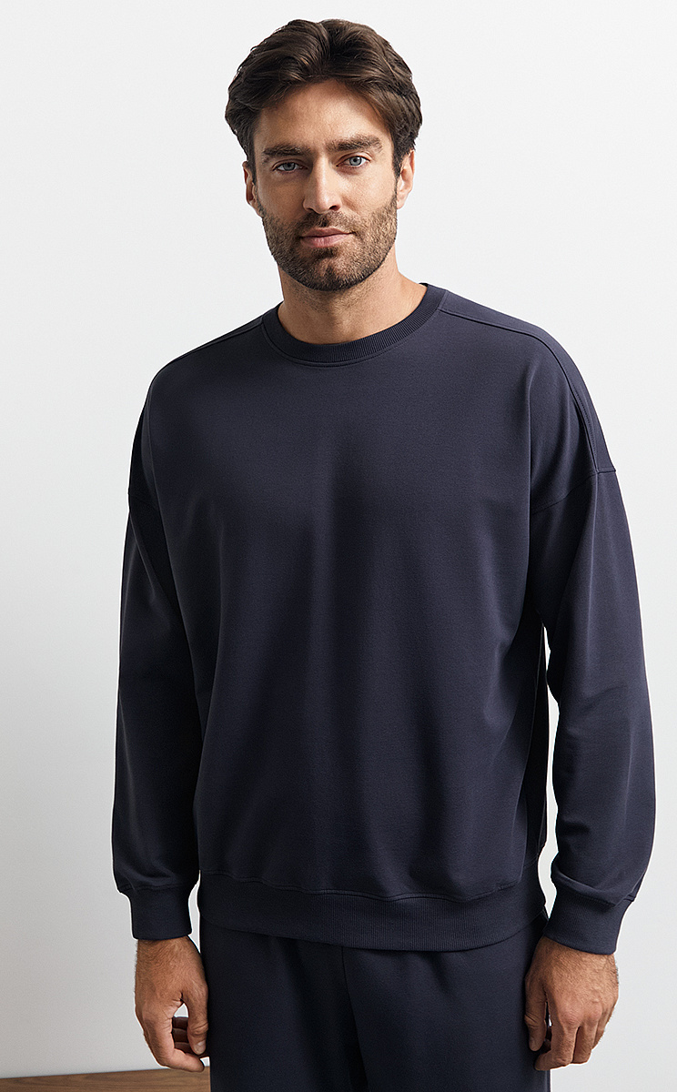 OmU 1912С Свитшот муж. свобод/кроя, CO+EL, OMSA