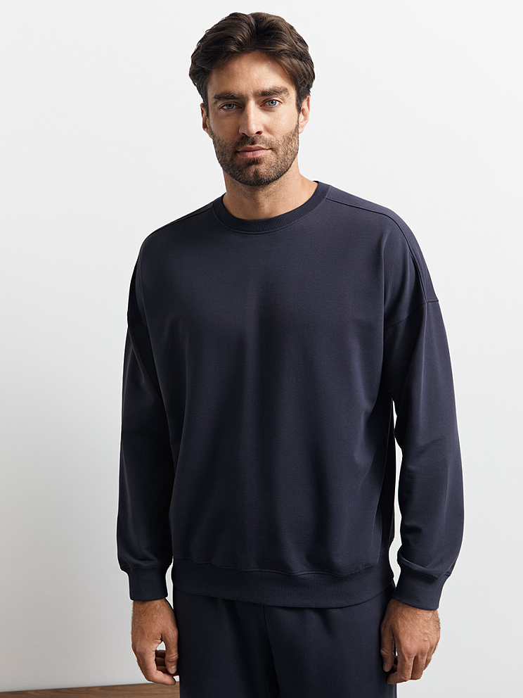 OmU 1912С Свитшот муж. свобод/кроя, CO+EL, OMSA